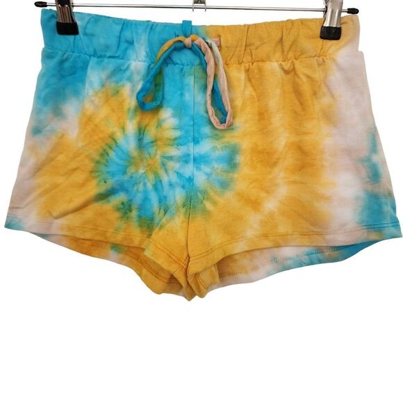 NWOT Anthropologie Maronie Womens Elastic Drawstring Waist Tie-Dye Shorts Small - Picture 1 of 4